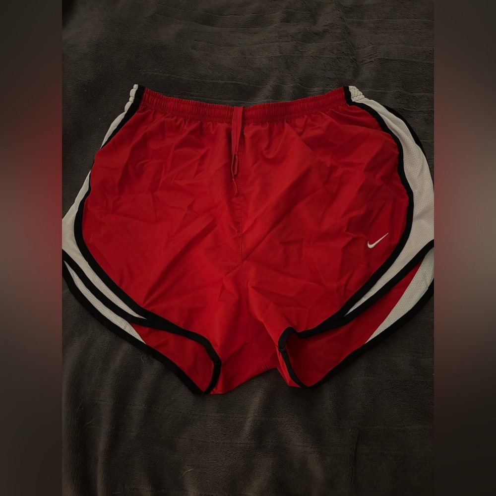 Nike DriFit shorts in red. Size Large